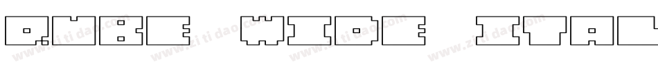 QUBE WIDE ITALIC字体转换